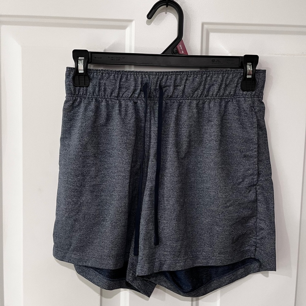 Nike Navy Athletic Shorts Moisture-Wicking Performance